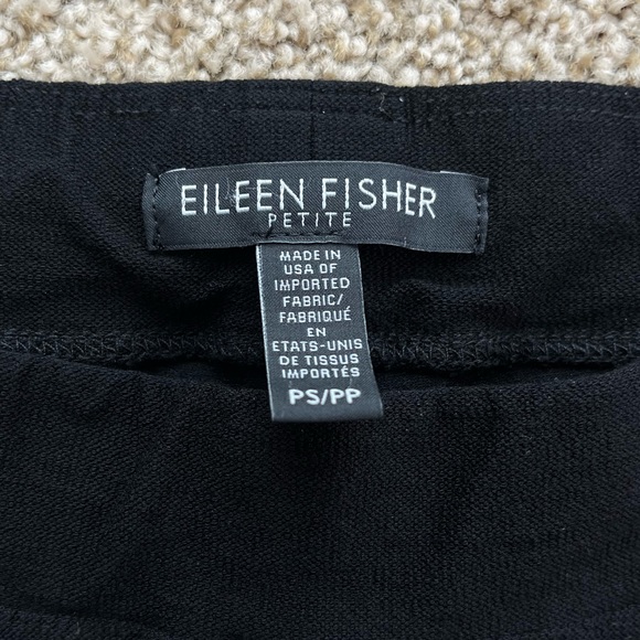 Eileen Fischer Washable Stretch Crepe Pant - Black, Size Petite S - Picture 7 of 9